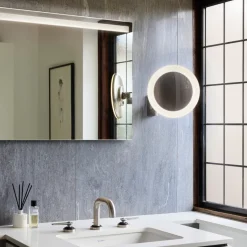 Sminkespeil Med Lys>Astro Lighting Nimi rundt sminkespeil med lys Krom