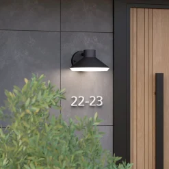 Utelamper Med Opp/Ned Lys>Eglo Ninnarella vegglampe utendørs IP44 - Svart