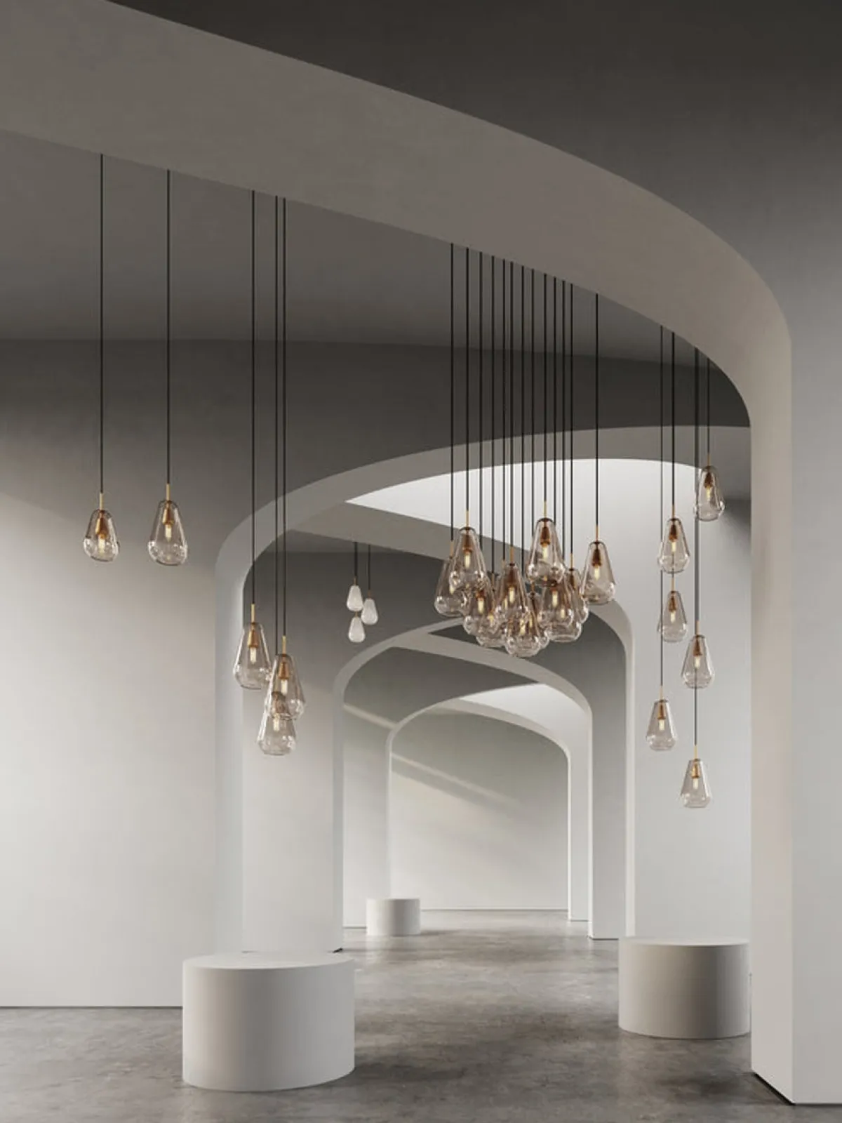 Kjøkkenbelysning Tak|Takpendler>Nuura Anoli 1 small Gold Messing