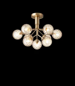 Kjøkkenbelysning Tak|Taklamper / Takplafonder>Nuura Apiales 9 ceiling /optic glass Messing