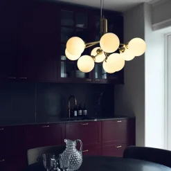 Baderomsbelysning Tak|Kjøkkenbelysning Tak>Nuura Apiales 9 messing/opal Messing / Opal