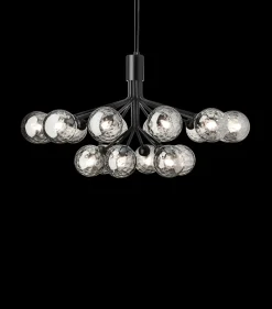 Kjøkkenbelysning Tak|Lysekroner>Nuura Apiales 18 satin /optic Svart