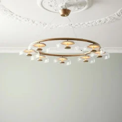 Baderomsbelysning Tak|Kjøkkenbelysning Tak>Nuura Blossi 8 takpendel Messing