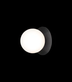 Utelamper - Klassiske Vegglamper|Baderomsbelysning Tak>Nuura Liila 1 utendørslampe Svart / Opal