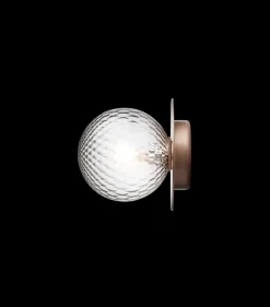 Baderomsbelysning Tak|Interiørlamper>Nuura Liila 1 vegglampe/taklampe - medium - /optic Bronse