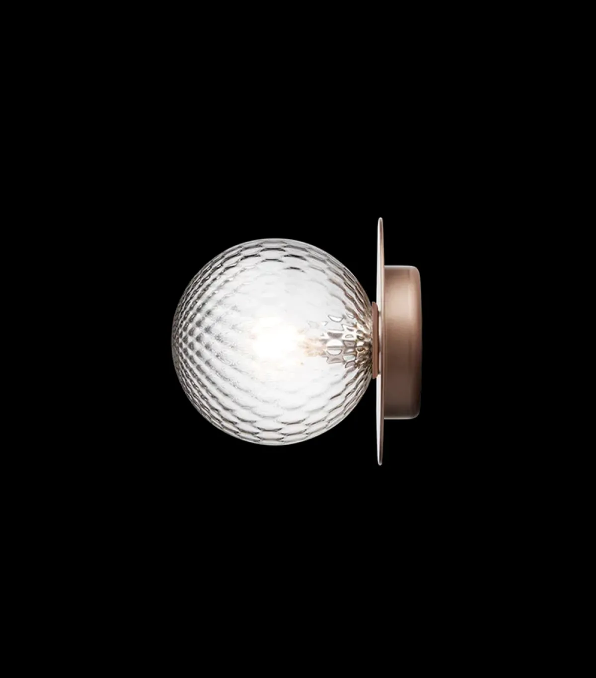 Baderomsbelysning Tak|Interiørlamper>Nuura Liila 1 vegglampe/taklampe - medium - /optic Bronse