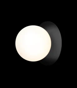 Baderomsbelysning Tak|Interiørlamper>Nuura Liila 1 vegglampe/taklampe - large - Svart / Opal