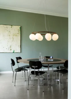 Baderomsbelysning Tak|Kjøkkenbelysning Tak>Nuura Miira 8 circular Bronse / Opal