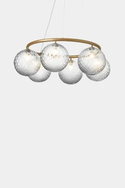 Baderomsbelysning Tak|Kjøkkenbelysning Tak>Nuura Miira 6 circular / optikk Messing