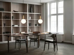 Kjøkkenbelysning Tak|Takpendler>Nuura Miira 1 large / opal Messing