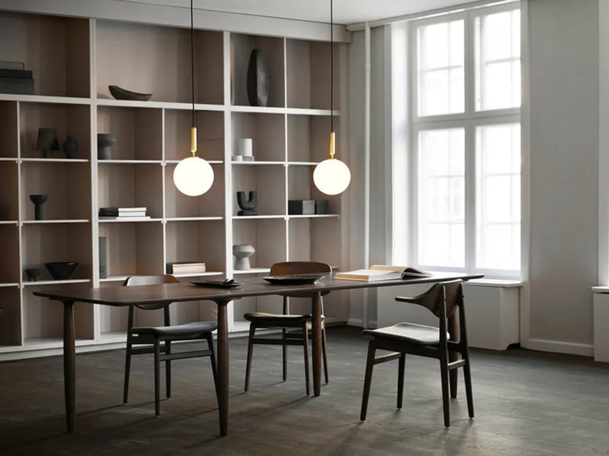 Kjøkkenbelysning Tak|Takpendler>Nuura Miira 1 large / opal Messing