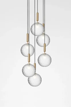 Kjøkkenbelysning Tak|Takpendler>Nuura Miira 6 large / optikk Messing