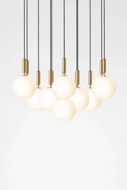 Kjøkkenbelysning Tak|Takpendler>Nuura Miira 13 large Messing / Opal