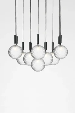 Kjøkkenbelysning Tak|Takpendler>Nuura Miira 13 large Svart / Opal