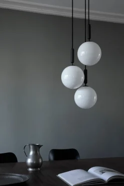 Kjøkkenbelysning Tak|Takpendler>Nuura Miira 3 large Svart / Opal