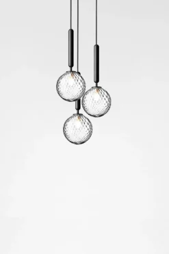 Baderomsbelysning Tak|Kjøkkenbelysning Tak>Nuura Miira 3 / optikk Svart