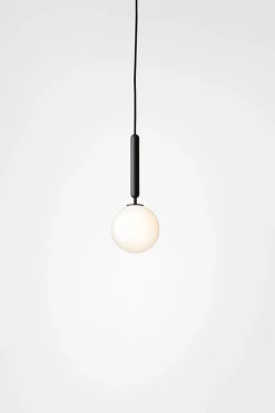 Baderomsbelysning Tak|Kjøkkenbelysning Tak>Nuura Miira 1 svart/opal Svart / Opal