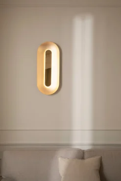 Baderomsbelysning Tak|Interiørlamper>Nuura Sasi Large vegglampe - Messing