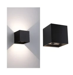 Utelamper Med Opp/Ned Lys|Baderomsbelysning Vegg>Paulmann Nyara oppladbar vegglampe opp/ned lys med sensor