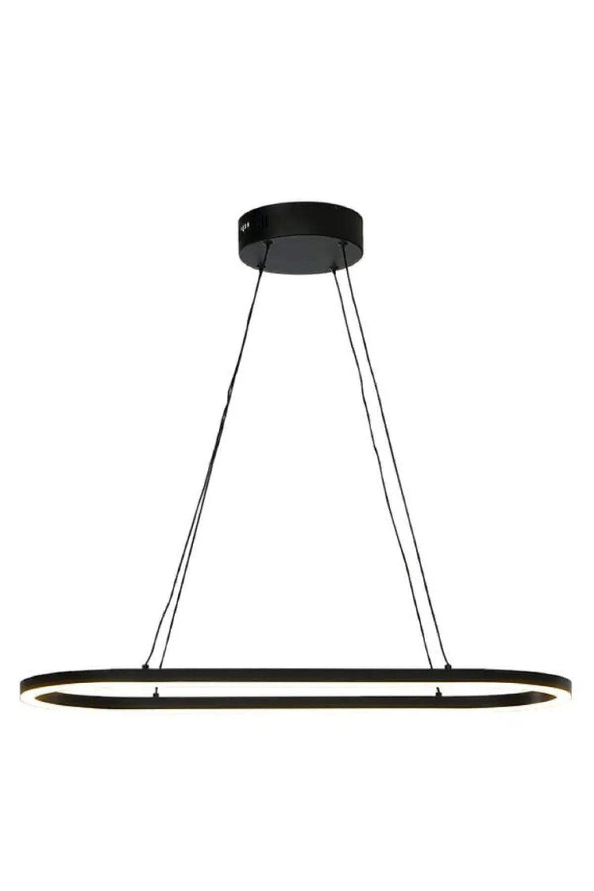 Kjøkkenbelysning Tak|Takpendler>Aneta Lighting Oda takpendel oval 3000 Kelvin Svart