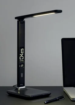 Bordlamper Med Usb>Halo Designs Office bordlampe - USB port Svart