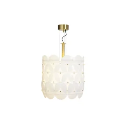 Kjøkkenbelysning Tak|Takpendler>By Rydens Omlott takpendel Ø50 Messing/Hvit