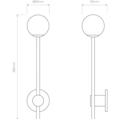Baderomsbelysning Vegg><noscript><img width=