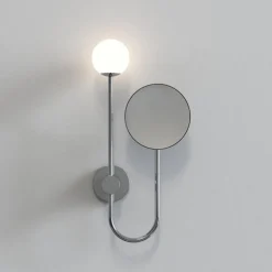 Baderomsbelysning Vegg>Astro Lighting Orb Single vegglampe m/speil IP44 G9