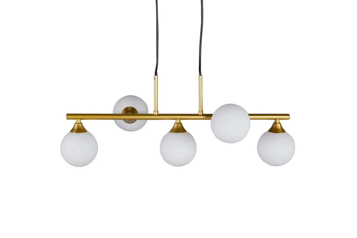 Kjøkkenbelysning Tak|Takpendler>Venture Home Orb takpendel 63 cm - Opal/Messingfarget