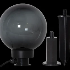 Led-Baller Og Krukker>Star Trading Orby dekorativ hagelampe 20 cm - Svart/Røykfarget Svart / Røyk