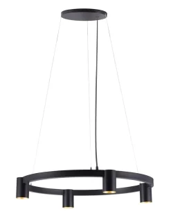 Kjøkkenbelysning Tak|Takpendler>NorDesign Oz K4 circular takpendel 60 cm - Svart/Gullfarget Svart / Gull