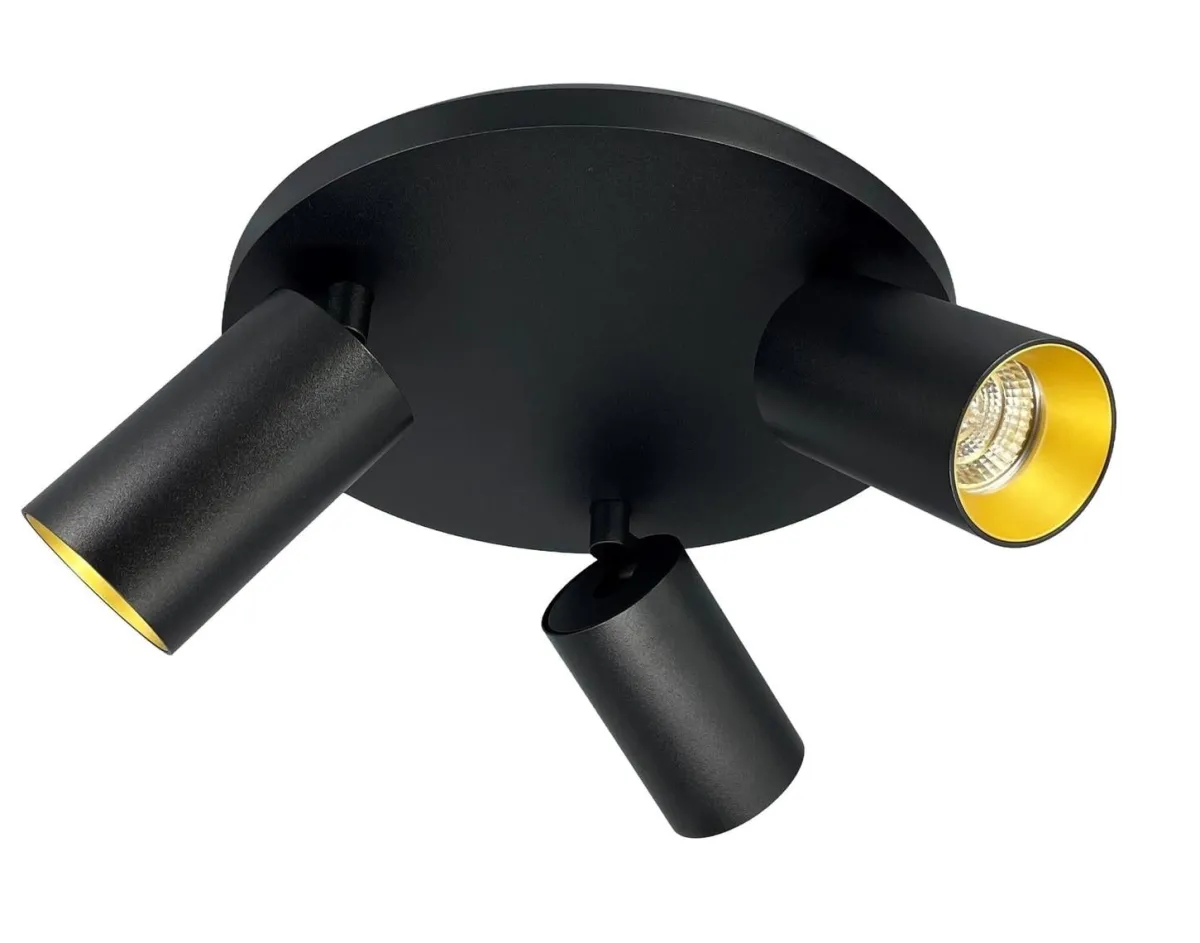 Kjøkkenbelysning Tak|Taklamper / Takplafonder>NorDesign Oz K3 rund taklampe 3-lys GU10