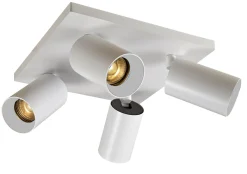 Kjøkkenbelysning Tak|Spotter & Skinner>NorDesign OZ K4 taklampe med 4 spotter - Hvit
