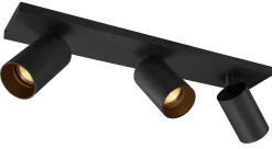 Kjøkkenbelysning Tak|Spotter & Skinner>NorDesign OZ K3 taklampe med 3 spotter - Svart