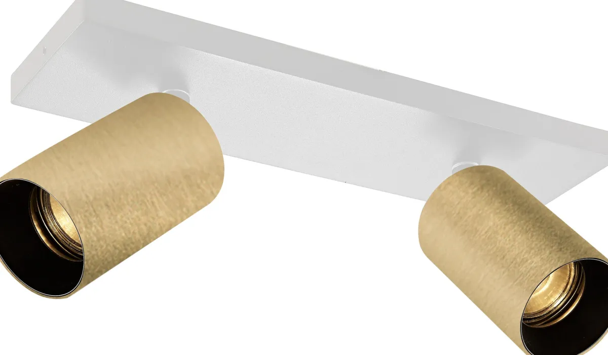 Kjøkkenbelysning Tak|Spotter & Skinner>NorDesign OZ K2 taklampe med 2 spotter - hvit/Svart Hvit / Svart