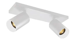 Kjøkkenbelysning Tak|Spotter & Skinner>NorDesign OZ K2 taklampe med 2 spotter - Hvit