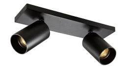 Kjøkkenbelysning Tak|Spotter & Skinner>NorDesign OZ K2 taklampe med 2 spotter - Svart