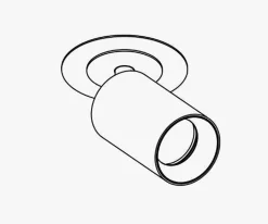 Kjøkkenbelysning Tak|Spotter & Skinner>NorDesign Oz Mounting plate, sand black (for OZ recessed spot)