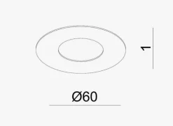 Kjøkkenbelysning Tak|Spotter & Skinner>NorDesign Oz Mounting plate, white (for OZ recessed spot) Sand