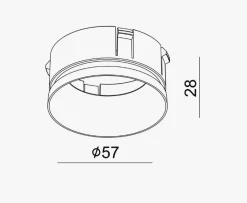Kjøkkenbelysning Tak>NorDesign OZ reflektor - Svart
