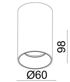 Kjøkkenbelysning Tak|Vox Spotskinner>NorDesign OZ tube utskiftbar - Matt satin Bronse