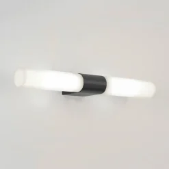 Baderomsbelysning Vegg>Astro Lighting Padova vegglampe for baderom IP44 G9 - Svart/Opal Svart / Opal