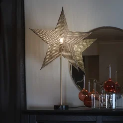 Adventsstjerner>Konstsmide Papirstjerne med marmor Svart