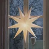 Adventsstjerner>Konstsmide Pappstjerne 115 cm 9 armet - Hvit