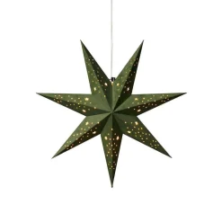 Adventsstjerner>Konstsmide Pappstjerne 60 cm - Grønn fløyel/Gull innside