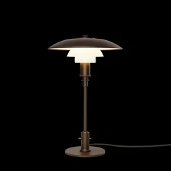 Louis Poulsen>Louis Poulsen PH 3/2 Aged brass opal bordlampe Messing/opal
