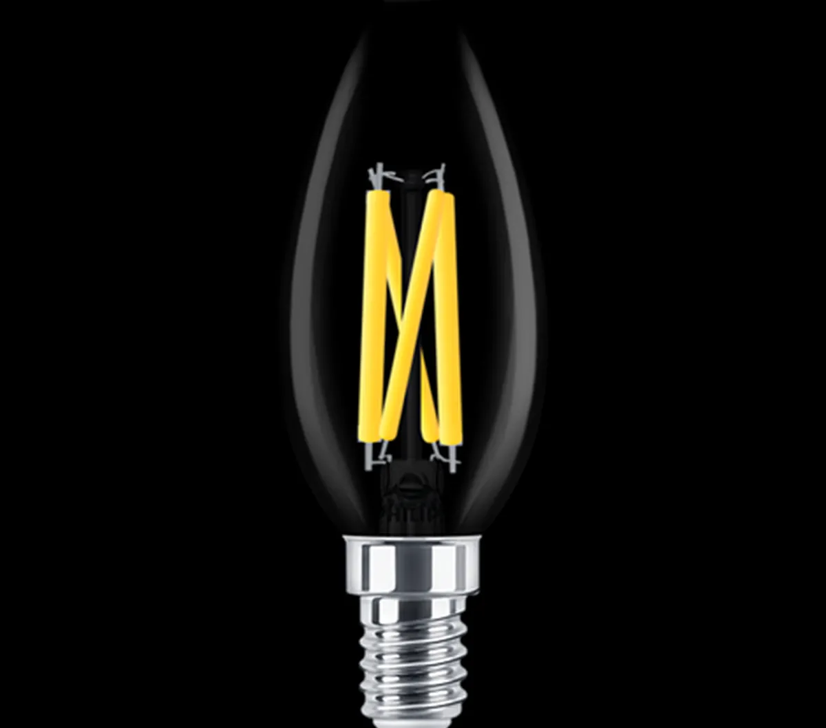 Led-Pærer E14 Sokkel>Philips E14 LED 3,4 watt (40W) Warmglow - Dimbar Klar