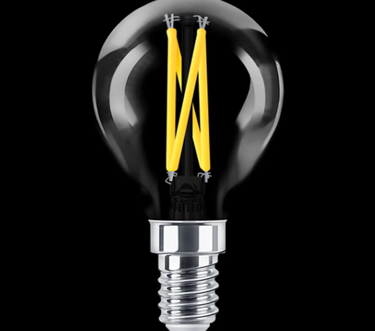 Led-Pærer E14 Sokkel>Philips E14 LED mignon 1,8 watt (25W) Warmglow - Dimbar Klar