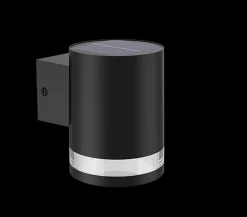 Solcellebelysning|Utelamper Med Opp/Ned Lys>Philips Fyce vegglampe 1,5W 2700 Kelvin IP44 solcelledrevet med dag/natt sensor Svart