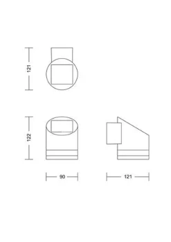 Solcellebelysning|Utelamper Med Opp/Ned Lys>Philips Fyve vegglampe 1,5W 2700 Kelvin IP44 solcelledrevet med dag/natt sensor Svart